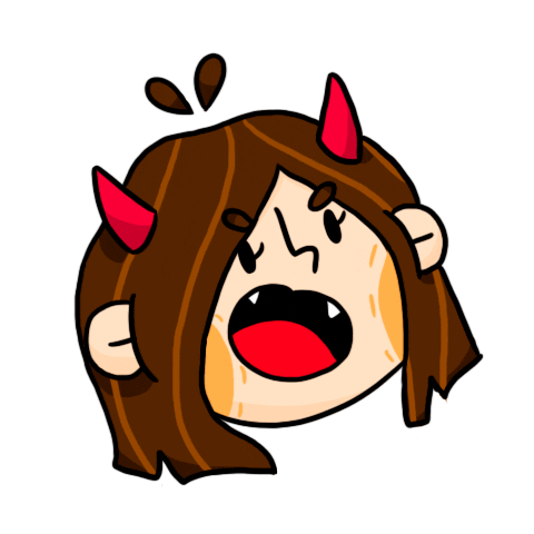 Mimimiaush giphyupload red evil malvada Sticker