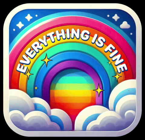 Everything Is Fine Art GIF by Bespattered Facade