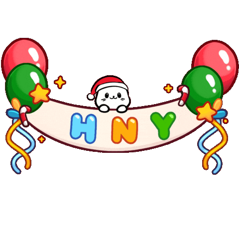 Celebrate New Year Sticker by Sappy Seals