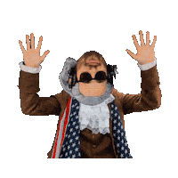 Going Crazy Hands Up Sticker