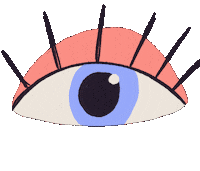 Eyes See Sticker by Friederike Olsson - Illustration