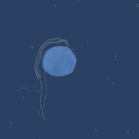 artofmadeleine moon struggling loneliness aom GIF