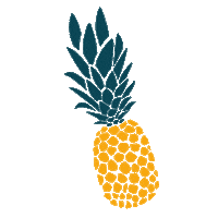 Hannanasdesign pineapple ananas hannanas hannanasdesign Sticker