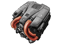 Mercedes Motor Sticker