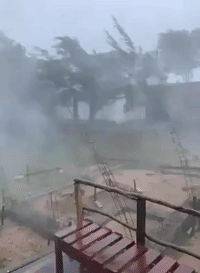 Strong Winds From Cyclone Emnati Lash Fort-Dauphin, Madagascar