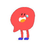 ohochat reaction smile red wave Sticker