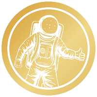 Spaceman Installer Sticker by Flarespace