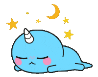 Tired Good Night Sticker by Naru Naru