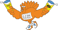 Turkeytrot Sticker by Los Angeles Ale Works