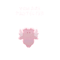 Flying Pig Sticker by PositivelyPigasus