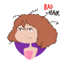 Bad Hair Women Sticker by Fikbella Perfumaria