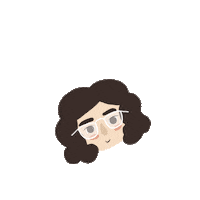 Glasses Winking Sticker