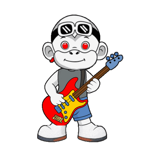 Rock Smile Sticker by Zhot