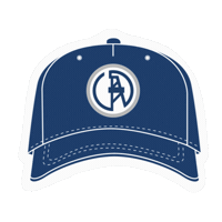 usptu blue cap синий угнту Sticker