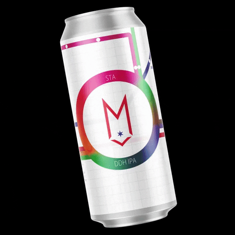 Ad gif. A can of Maplewood Brewery & Distillery IPA beer dances back and forth.