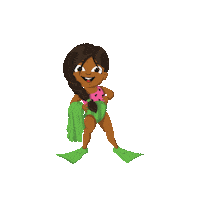 Character Learn To Swim Sticker by Watermelon Swim