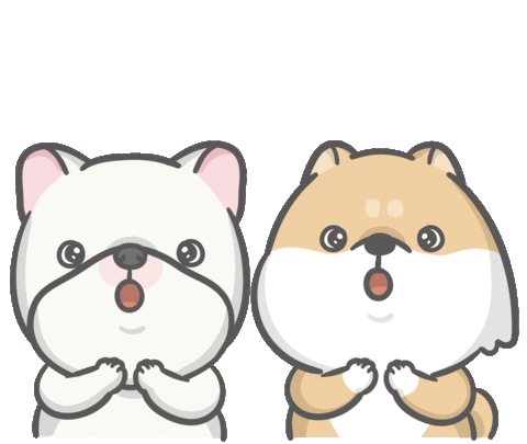 Happy Shiba Sticker by Hi John