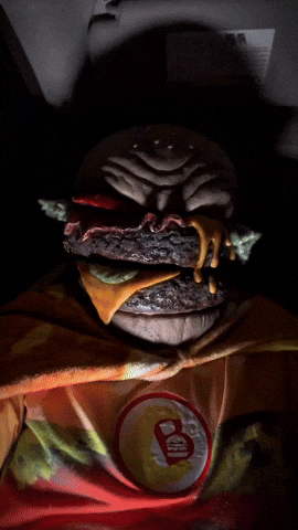 giphycreatortest no cheese burger man GIF