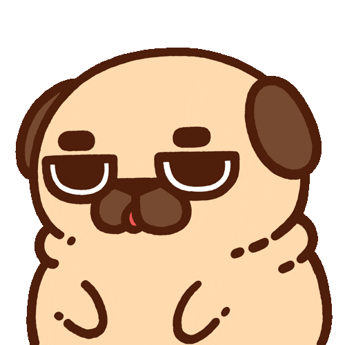 Sleepy Pugs Sticker by Puglie Pug