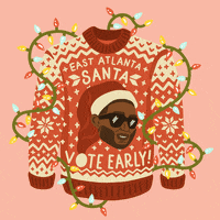 Vote Early Merry Christmas GIF by Creative Courage