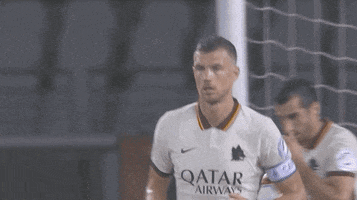 High Five Edin Dzeko GIF by AS Roma