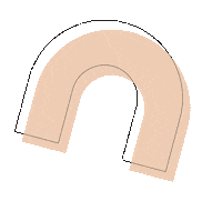 neonmello abstract shapes nm neonmello Sticker