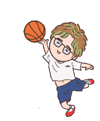 Fun Basketball Sticker
