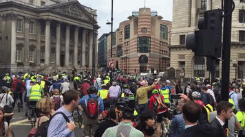 London Mayoral Candidate Attends #Space4cycling Protest