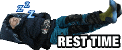 Workout Sleeping Sticker by Italian Blade Events