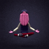 Pink 3D GIF by daichiandbon