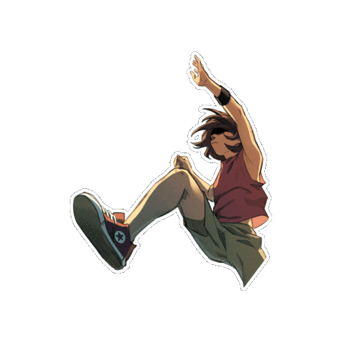 Jumping Comic Books Sticker by Vault Comics