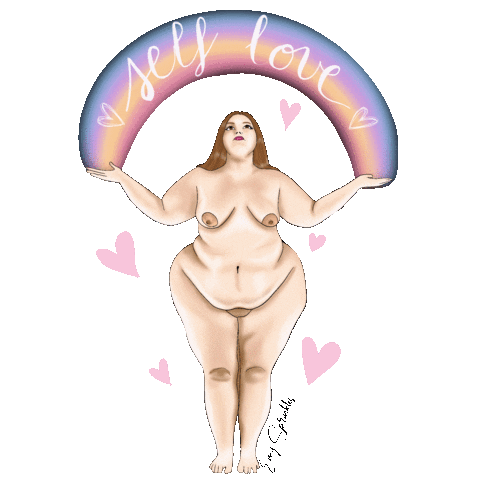 EmySprinkles giphyupload love fat self love Sticker