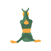 Yoga Stretch Sticker by TeeFee