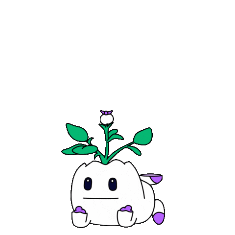 Happy Still Waiting Sticker by Magic Eden