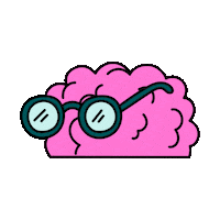 Brain Sticker by Marcela Illustrates