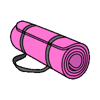 Yoga Meditation Sticker by Marcela Illustrates