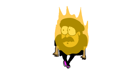 Fire Lil Richie Sticker by deladeso