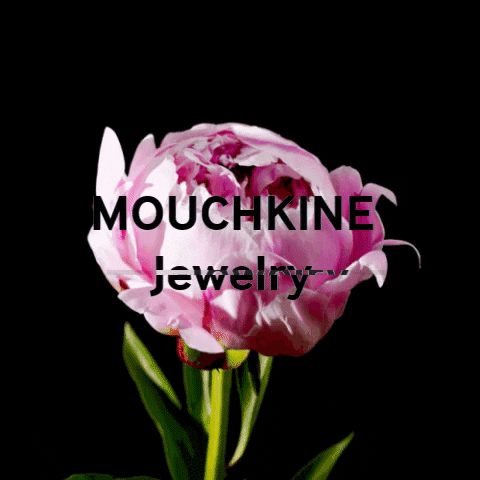 Pink Flowers GIF by Mouchkine jewelry