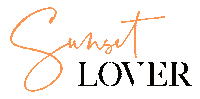 Sunset Lover Sticker by Juwel-lettering