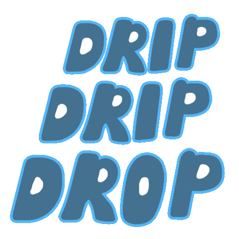 Drip Drip Water Sticker by harrietphillips