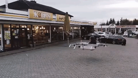 shopping flying GIF