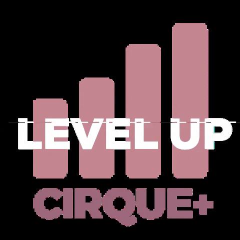 CirquePlus giphygifmaker level up cirque cirqueplus GIF