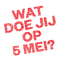 Freedom Vrijheid Sticker by Nationaal Comité 4 en 5 mei