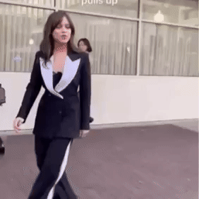 Excited Jenna Ortega GIF