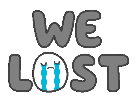 We Lost Loser Sticker by Big Potato Games