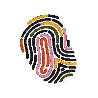 Fingerprint Antiracisme Sticker by Avansa Limburg