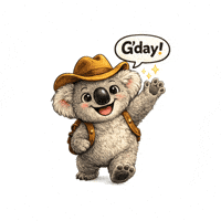 kevvytillyontour travel cheers australia koala GIF