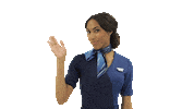 wave hello Sticker by Alaska Airlines