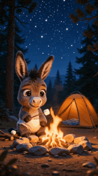 Fire Camping GIF by Hugo El Burrito