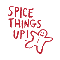 Gingerbread Man Christmas Sticker by Aerie